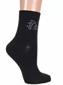 Женские бамбуковые носки Брестские (БЧК), 21C1503, рис. 474, ЧЕРНЫЕ