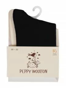 Детские носки PEPPY WOOLTON ЧЕРНЫЕ (НС100)