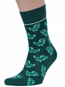 Мужские носки DiWaRi, 20С-37СП, рис. 143, ТЕМНО-ЗЕЛЕНЫЕ