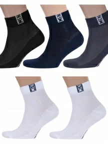 Комплект из 5 пар мужских носков RuSocks (Орудьевский трикотаж), 5-М-2211, микс 10