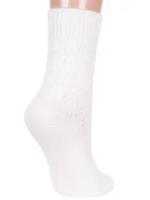 Женские полушерстяные носки RuSocks (Орудьевский трикотаж) БЕЛЫЕ ОПТИК (Ж-185)