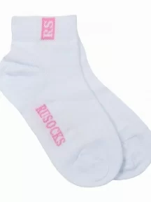 Детские носки с сеточкой RuSocks (Орудьевский трикотаж) БЕЛО-РОЗОВЫЕ (Д-36)