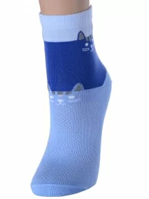 Женские носки LORENZline, Д121, ГОЛУБЫЕ