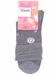 Детские махровые носки LORENZline, П4М, ТЕМНО-СЕРЫЕ