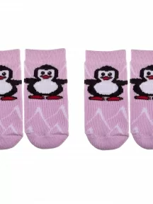 Комплект из 2 пар детских махровых носков Альтаир, 2-С129, СВЕТЛО-СИРЕНЕВЫЕ