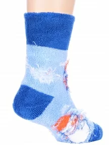 Детские махровые носки LORENZline, Л14, СИНИЕ