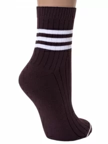 Женские носки с ослабленной резинкой ХОХ, G-1407, КОРИЧНЕВЫЕ