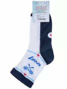 Детские носки LORENZline БЕЛО-СИНИЕ (Л75)