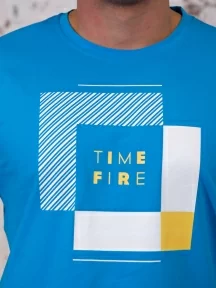 Мужская футболка TIME FIRE, TF21_06, ГОЛУБАЯ