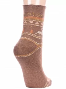 Женские теплые носки "Красная ветка", С-496, КОРИЧНЕВЫЕ