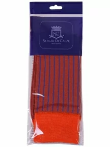 Мужские носки из мерсеризованного хлопка Sergio Di Calze, 18SC2, ОРАНЖЕВЫЕ