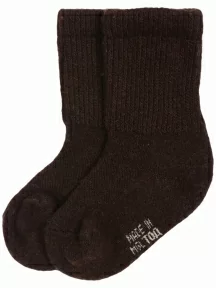 Детские носки из монгольской шерсти (Монголка), 02104, ШОКОЛАД