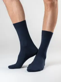 Набор из 7 пар мужских носков "Бизнес" (RuSocks / Орудьевский трикотаж) Темно-синий (РуС-7)