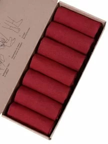 Набор из 7 пар мужских носков MSCLUB, 7-ПН-01, ВИННЫЕ