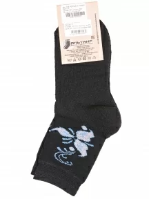 Женские носки с махровой стопой Альтаир, С26, ЧЕРНО-СИНИЕ