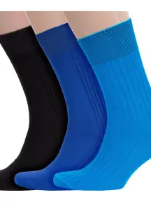 Комплект из 3 пар мужских носков RuSocks (Орудьевский трикотаж) из 100% хлопка рис. 01/03, микс 28 (3-М3-11001)
