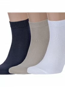 Комплект из 3 пар мужских носков Брестские (БЧК), 3-14С2124, микс 7