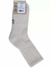 Носки из 100% монгольской шерсти (Монголка), 01173, БЕЖЕВЫЕ