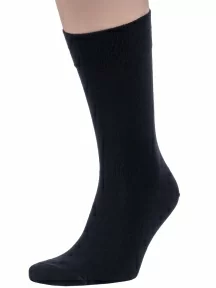 Набор из 5 пар мужских хлопковых носков (ТМ Grinston socks), PG-17D1-5, ЧЕРНЫЕ