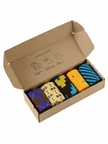 Набор из 5 пар мужских носков "Нева-Сокс", НС-5-НМ215, микс "Мишки в лесу"