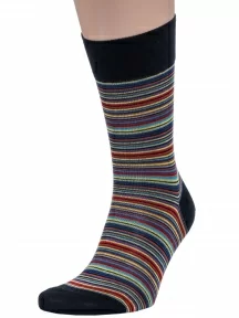 Мужские носки из мерсеризованного хлопка Sergio Di Calze (PINGONS), 16SC3, ЧЕРНЫЕ