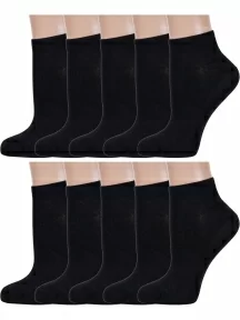 Комплект из 10 пар женских бамбуковых носков ХОХ, 10-G-1125, ЧЕРНЫЕ