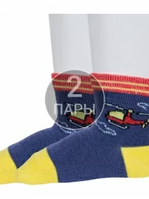 Комплект из 2 пар детских носков "Борисоглебский трикотаж", 2-8СМ1005/2, ДЖИНСОВЫЕ