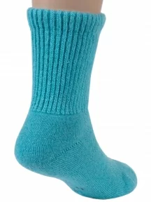 Детские носки из монгольской шерсти (Монголка), 02131, БИРЮЗОВЫЕ