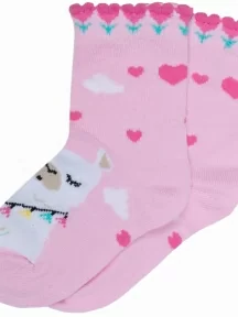 Детские носки RuSocks (Орудьевский трикотаж), Д3-13047, рис. 01, СВЕТЛО-РОЗОВЫЕ