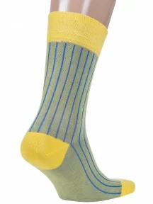 Мужские носки из мерсеризованного хлопка Sergio Di Calze (PINGONS), 18SC2, ЖЕЛТЫЕ