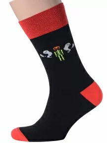 Комплект из 3 пар мужских носков MSCLUB №М18, msk3-М18, nm-217Э, "Скелет"