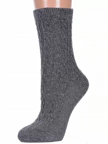 Женские теплые носки Hobby Line, Нжа6198-98, ТЕМНО-СЕРЫЕ