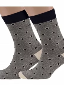 Комплект из 2 пар носков ХОХ FANTASY, 2-XF, XF-56 СЕРО-БЕЖЕВЫЕ