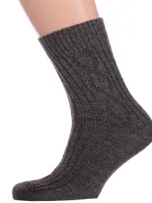 Мужские полушерстяные носки RuSocks (Орудьевский трикотаж) КОРИЧНЕВЫЕ (М-580)