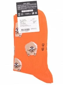 Носки унисекс Брестские (БЧК), 21С4200, рис. 159, ТЕМНО-ОРАНЖЕВЫЕ