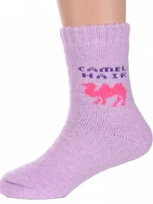 Детские теплые махровые носки Hobby Line, 7838, СИРЕНЕВЫЕ