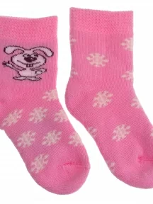 Детские махровые носки Брестские(БЧК), 14С3060, рис. 166, РОЗОВЫЕ