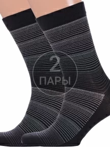 Комплект из 2 пар мужских носков "Красная ветка", 2-С-171, ЧЕРНЫЕ