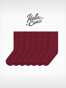 Набор из 7 пар мужских носков "Нева-Сокс", 7-ПН-01Э, ВИННЫЕ