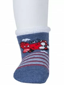 Детские махровые носки "Красная ветка", М-650, ДЖИНС