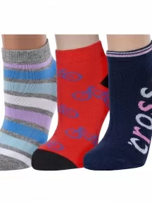 Комплект из 3 пар женских носков ХОХ, 3-G-3Rk, микс 3