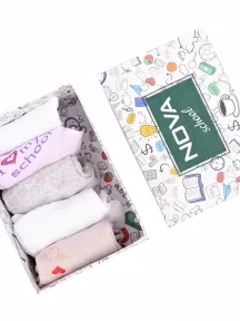 Набор из 5 пар детских носков Красная ветка, School Box #1, микс 10