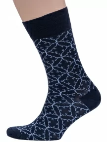 Мужские носки из мерсеризованного хлопка Sergio Di Calze (PINGONS), 20SC3, ТЕМНО-СИНИЕ