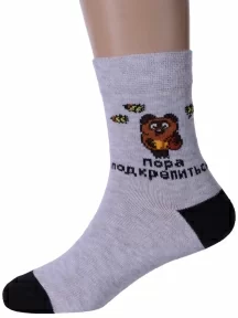 Детские носки Брестские (БЧК), 23С3053, рис. 4128 СВЕТЛО-СЕРЫЕ МЕЛАНЖ