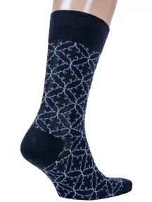 Мужские носки из мерсеризованного хлопка Sergio Di Calze (PINGONS), 20SC3, ТЕМНО-СИНИЕ