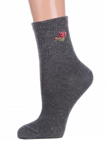 Женские спортивные носки Брестские (БЧК), 23С1155, рис. 581, ТЕМНО-СЕРЫЕ МЕЛАНЖ
