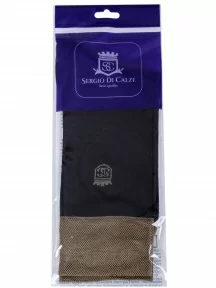 Мужские носки из мерсеризованного хлопка Sergio Di Calze (PINGONS), 15SC17, ЧЕРНЫЕ/ХАКИ