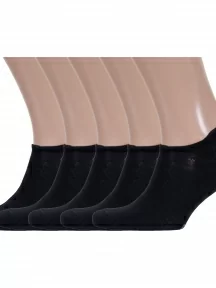 Комплект из 5 пар мужских ультракоротких носков DiWaRi, 5-17С-144СП, рис. 000, ЧЕРНЫЕ