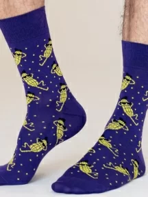 Носки unisex St. Friday Socks "Марафон "Как заработать на продаже кукурузы". Недорого" (GR-1395-16/08/19)