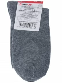 Женские носки Hobby Line, 339, 10, СЕРЫЕ